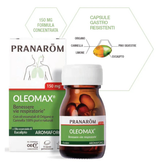 Oleomax Benessere Respiratorio Pranarom - 15perle (gastroresistenti)